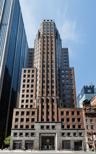 An office tower in Manhattan.