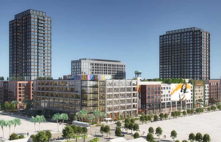 Rendering of the 835,000 square foot FAT Village in Fort Lauderdale, Florida.