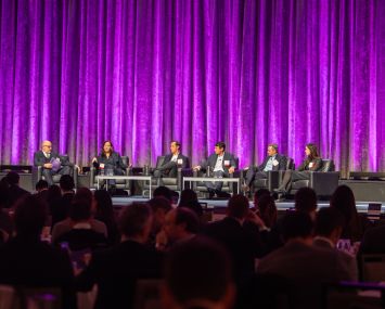ANELISTS AT THE NYU SCHACK CONFERENCE’S GLOBAL CAPITAL MARKETS PANEL HELD AT New York Hilton-Midtown hotel in Mahattan on Nov. 30.