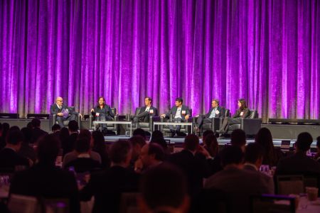 ANELISTS AT THE NYU SCHACK CONFERENCE’S GLOBAL CAPITAL MARKETS PANEL HELD AT New York Hilton-Midtown hotel in Mahattan on Nov. 30. 