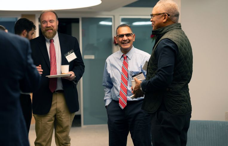 Networking at Commercial Observer's East Coast Life Sciences Forum.
