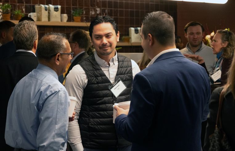 Networking at Commercial Observer's East Coast Life Sciences Forum.