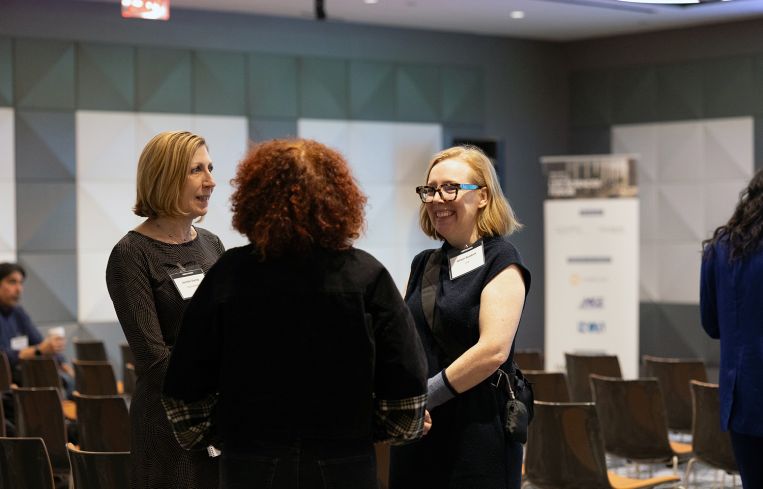 Networking at Commercial Observer's East Coast Life Sciences Forum.