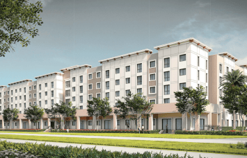 A rendering for Pinnacle at La Cabaña in Broward County. 