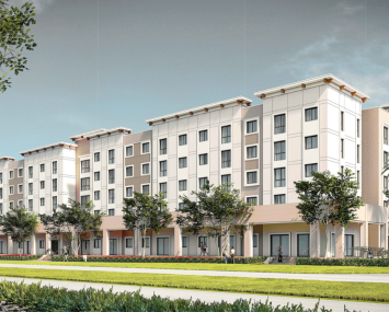 A rendering for Pinnacle at La Cabaña in Broward County. 