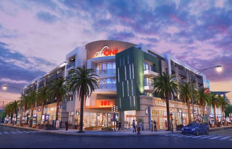 Rendering of The One in San Gabriel, California.