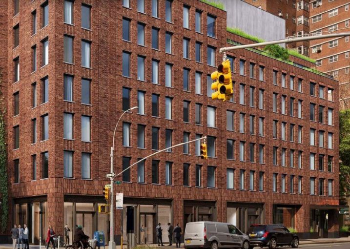 Rendering of 335 Eighth Avenue, at the corner of Eighth Avenue and West 26th Street in Chelsea.