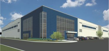 Rendering of Bridge Point 999, a nearly 300,000-square-foot industrial logistics property in South Brunswick, N.J.