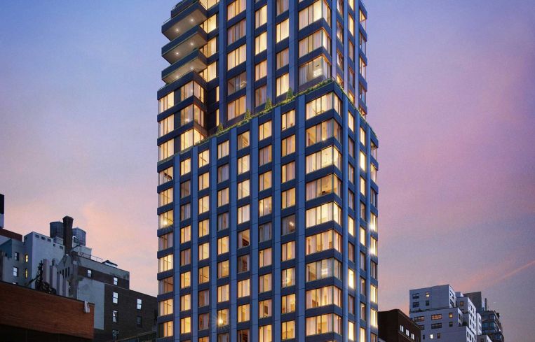 Rendering of Gemma Gramercy at 200 East 23rd Street in Gramercy, Manhattan.