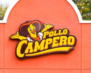 A fast-food restaurant sign.