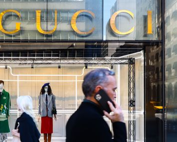 Gucci shop in Manhattan, New York.
