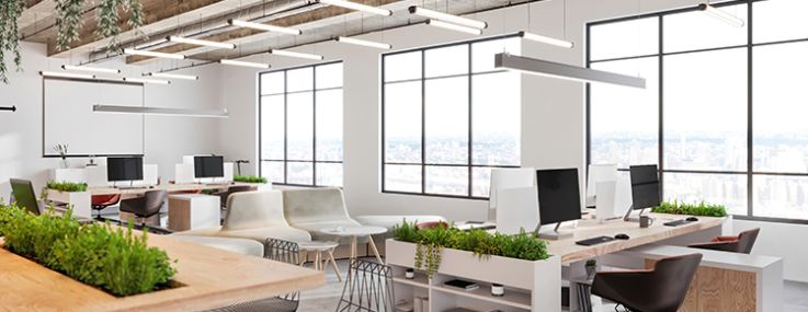 An open office.