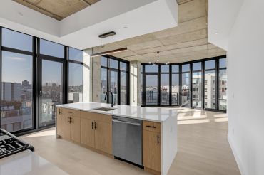 A look inside Corner 2nd, a five-story, 71-unit, luxury multifamily apartment complex in Downtown Philadelphia.