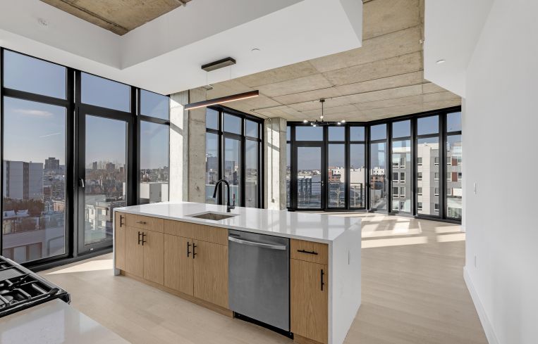 A look inside Corner 2nd, a five-story, 71-unit, luxury multifamily apartment complex in Downtown Philadelphia.