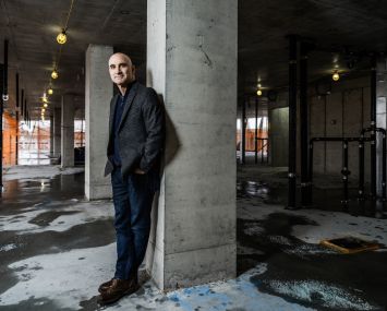 David Kramer at Hudson Companies' residential project at 975 Nostrand Avenue in Crown Heights, Brooklyn.