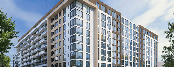 A rendering of RB3, an 11-story luxury condo in the Port Imperial community of West New York, N.J.