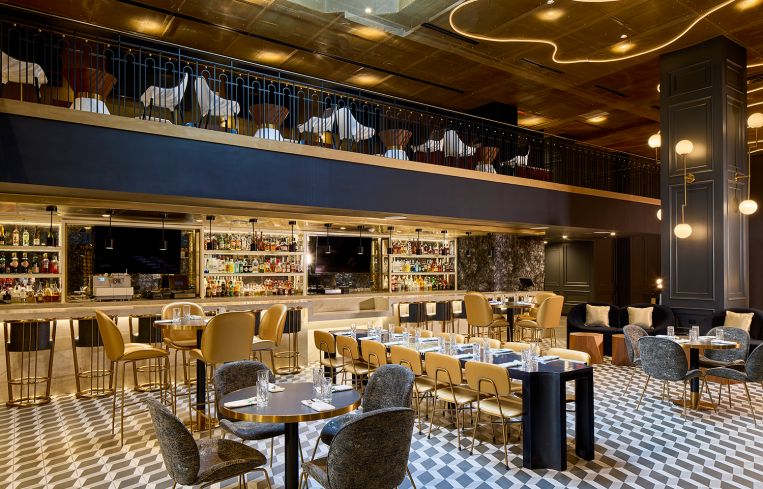 Besides this restaurant and lounge, the fifth floor also has a golden ballroom and conference rooms that local business and civic groups can use.