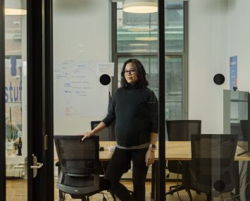 CEO and co-founder of Stuf Storage, Kat Lau, at Stuf's office in Manhattan