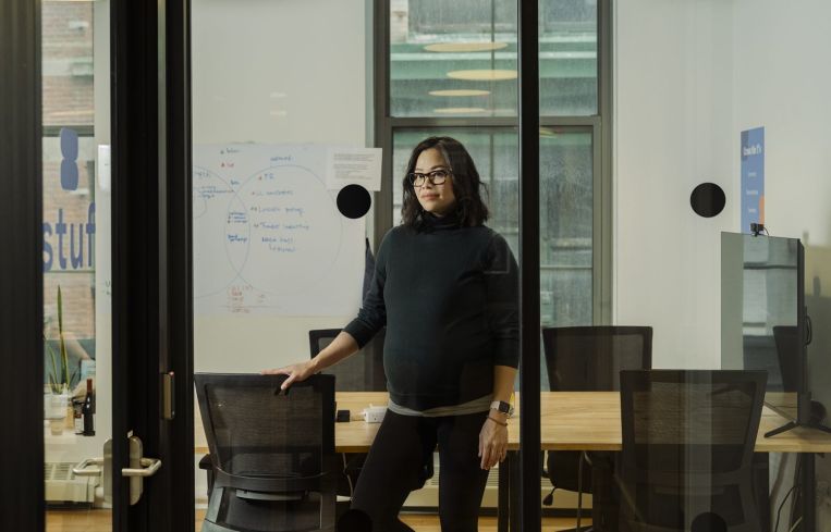 CEO and co-founder of Stuf Storage, Kat Lau, at Stuf's office in Manhattan