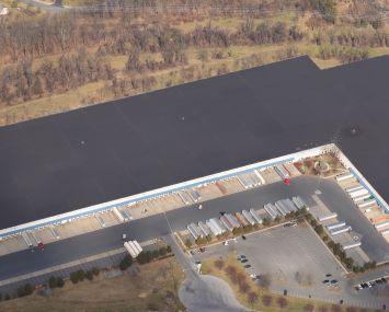 An aerial view of the 360 Independence distribution center in Mechanicsburg, Pa.