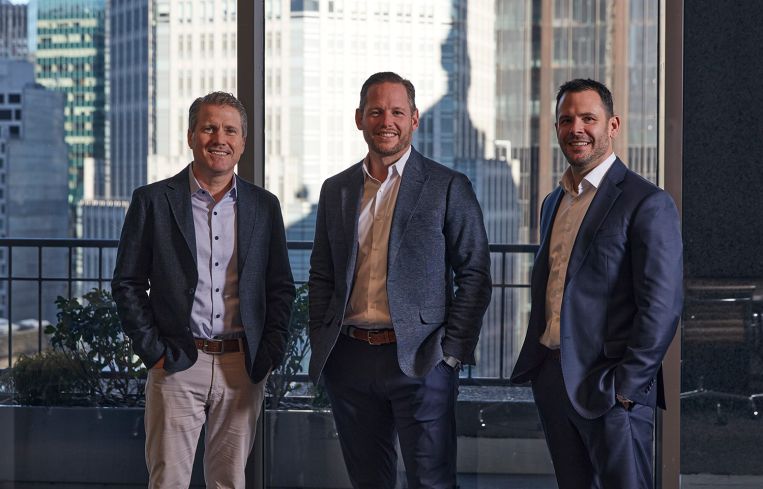 James Millon, Tom Traynor, and Tom Rugg of CBRE