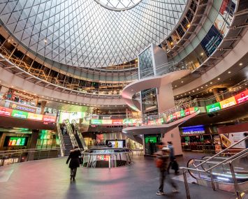 A view of Fulton Street Station on March 17, 2020 in New York City.