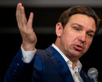 Florida Governor Ron DeSantis in New Hampshire.