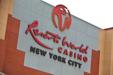 The main entrance to Genting's new Resorts World New York casino at Aqueduct Race Track in Jamaica section of Queens, in New York on Wednesday, October 26, 2011.