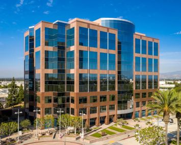 The 212,000-square-foot office at 1 MacArthur Place in Santa Ana.