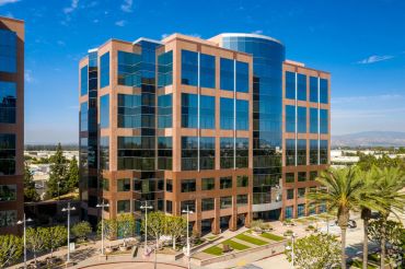 The 212,000-square-foot office at 1 MacArthur Place in Santa Ana.