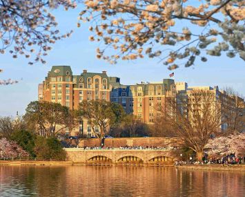 The Portal I property in Washington D.C.,  which includes a Mandarin Oriental hotel, saw a valuation drop of $235 million in 2023, according to CRED iQ data.