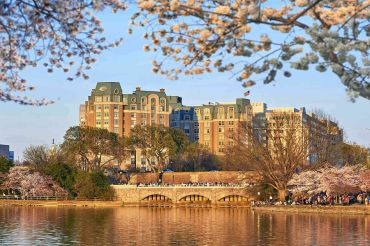 The Portal I property in Washington D.C.,  which includes a Mandarin Oriental hotel, saw a valuation drop of $235 million in 2023, according to CRED iQ data. 