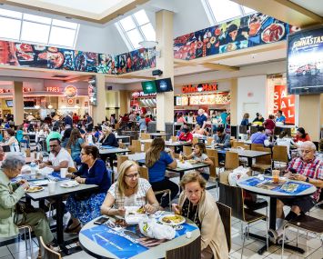 Food court at Miami International Mall.