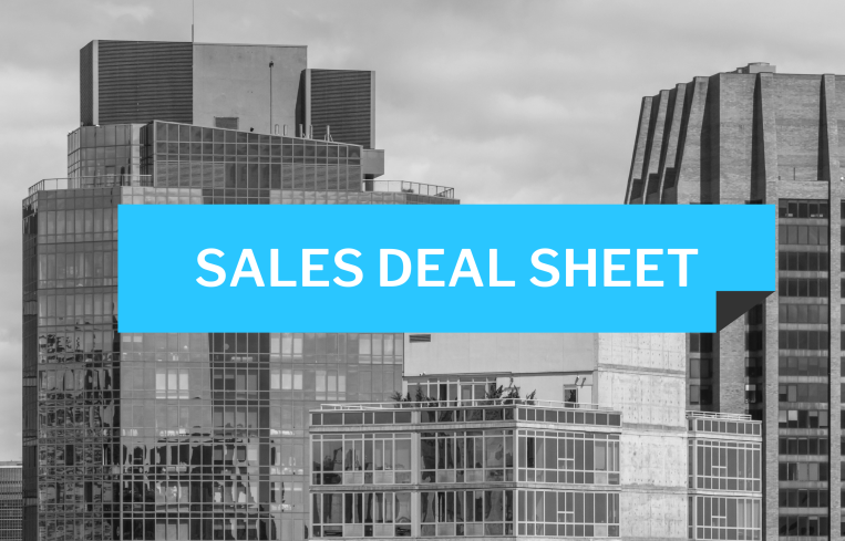 Sales deal sheet