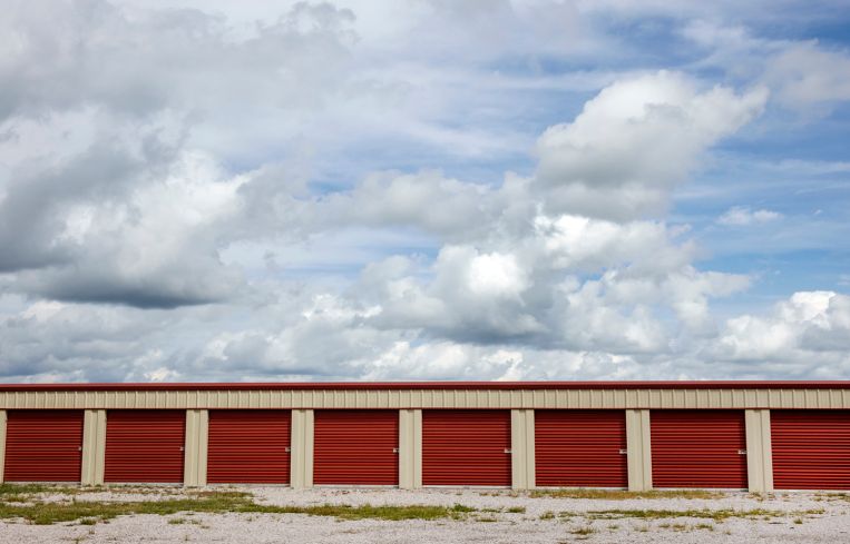 Self-storage lockers.