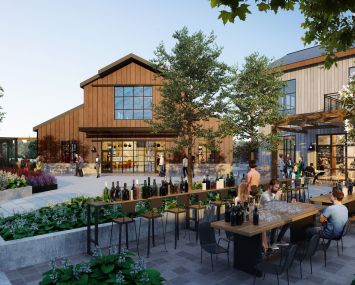 A rendering for VP Companies' The Yard project in Woodinville Wash.