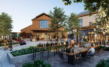 A rendering for VP Companies' The Yard project in Woodinville Wash. 