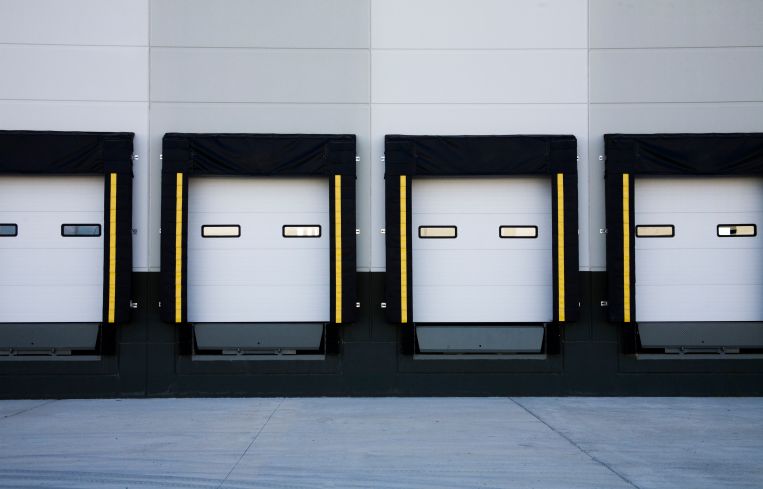 loading docks at distribution center