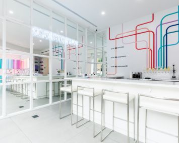 Interior of an Olfactory NYC store.