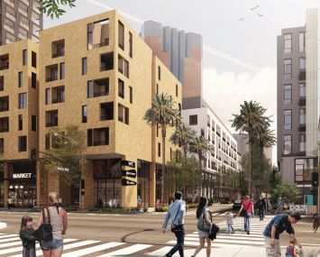 Alexan West End will feature four buildings, each either seven or eight stories high on about 5.6 acres.
