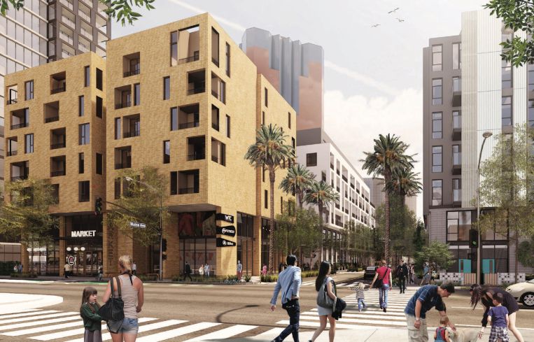 Alexan West End will feature four buildings, each either seven or eight stories high on about 5.6 acres.