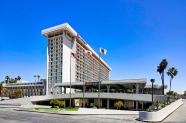 The hotel at 5855 West Century Boulevard was built in 1972 just outside of the property of the Los Angeles International Airport.