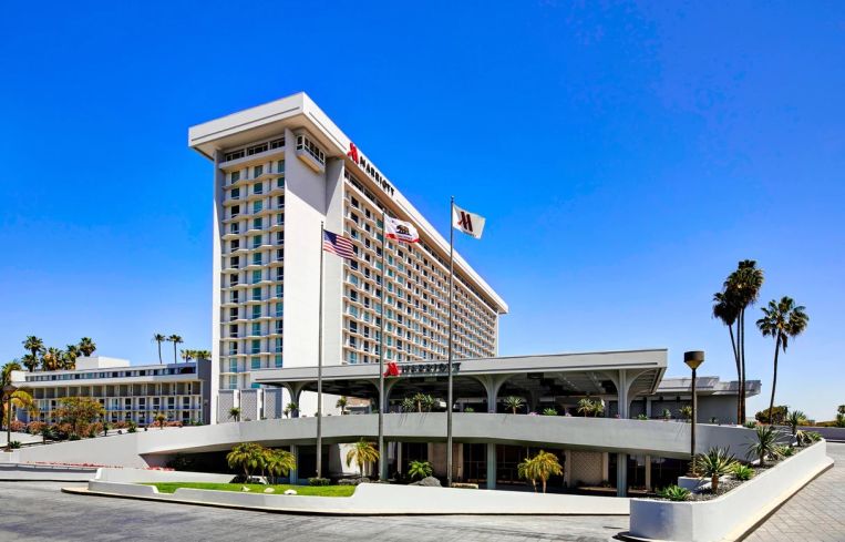 The hotel at 5855 West Century Boulevard was built in 1972 just outside of the property of the Los Angeles International Airport.