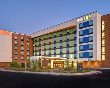 The Hampton Inn & Suites and a Home2 Suites (pictured) opened at 755 Sierra Vista Drive in Las Vegas in 2020.