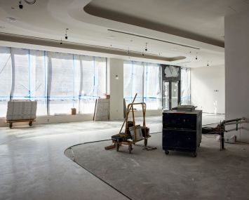Construction work at 160 Water Street.