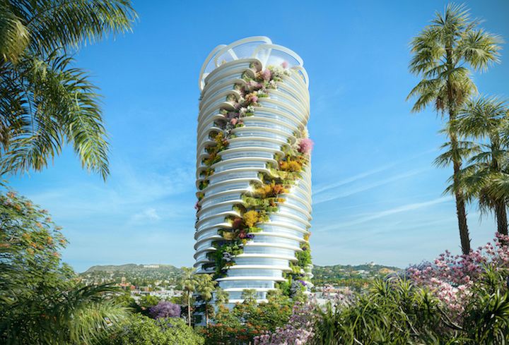 The Star LLC filed plans with the city for an eponymous 22-story building with 525,000 square feet on a 2-acre lot at 6061 West Sunset Boulevard with spiraling, “cascading” gardens.