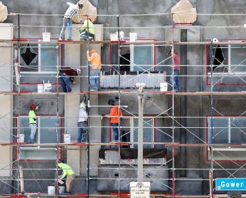 A construction site in Los Angeles.