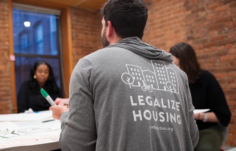 Open New York members fight to "legalize housing" across the state.