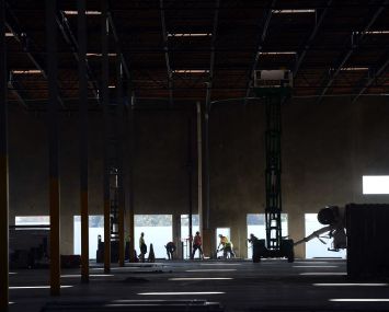 Construction of a warehouse facility in Southern California.