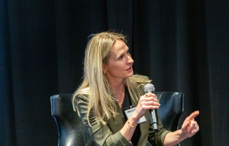 Katy Carmical, partner with Hunton Andrews Kurth, at the Commercial Observer Dallas CRE Investment Forum.